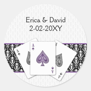 Vegas-envelop Ronde Sticker