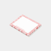 Vegas esthetische roze gepersonaliseerde casino post-it® notes (Schuin)