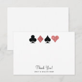 Vegas Faux Parties scintillant rose Carte de remer (Devant / Derrière)