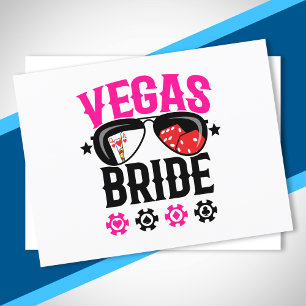 Vegas Huwelijk - Bruid - Vegas Meidenavakantie Briefkaart