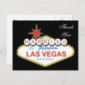 Vegas Mariage Merci Cartes (Devant / Derrière)