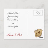 Vegas Mariage Merci Cartes (Dos)