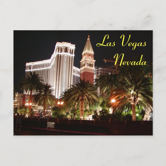 Vegas Nights Briefkaart (Voorkant)