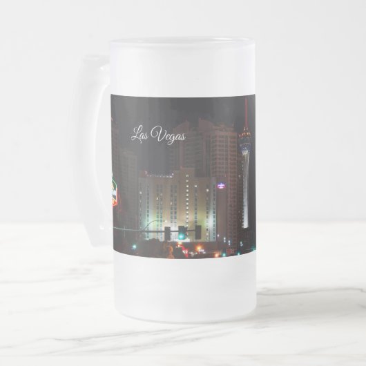 Vegas Paradise Road Mug congelé (Devant gauche)