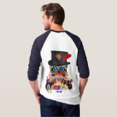 Vegas Party any Event Aces and Eight Uitzicht Note T-shirt (Achterkant volledig)