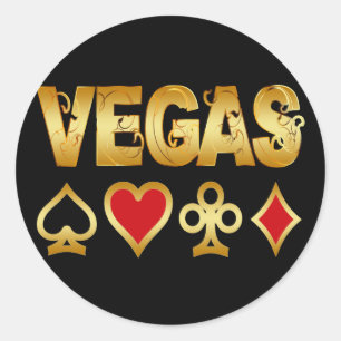 VEGAS RONDE STICKER