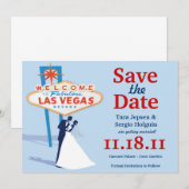 Vegas Save the Date! Date (Voorkant / Achterkant)