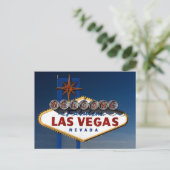 Vegas Sign Dusk Briefkaart (Staand voorkant)