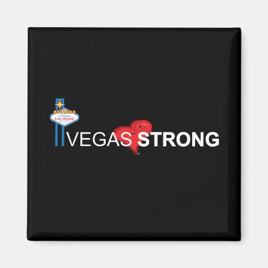 Vegas Sterke Souvenir Magnet Magneet (Voorkant)
