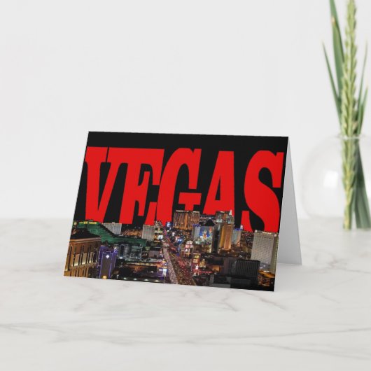 VEGAS Strip Invitation Kaart (Voorkant)