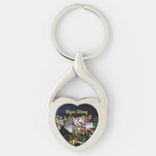 Vegas Strong Heart Shaped Memento Sleutelhanger