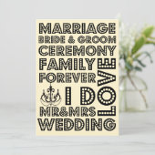 Vegas Style Mariage Invitations (Debout devant)