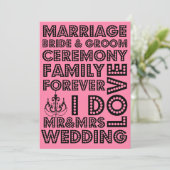 Vegas Style Mariage Invitations (Debout devant)