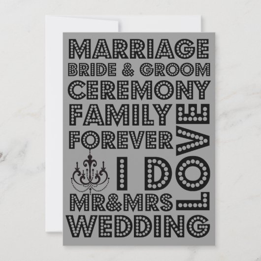 Vegas Style Mariage Invitations (Devant)