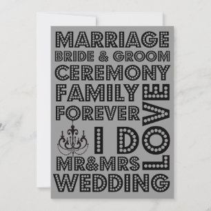 Vegas Style Wedding Invitations Kaart