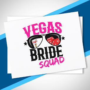 Vegas Trouw Bruidsmeisjes Team Vegas Bachelorette  Briefkaart