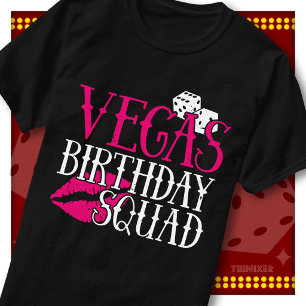 Vegas Verjaardagsploeg Meisjesreis Glamour Feest C T-shirt