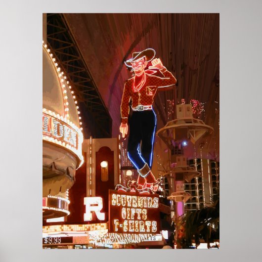 Vegas Vic Vector Grafisch Poster (Voorkant)