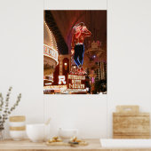 Vegas Vic Vector Grafisch Poster (Keuken)