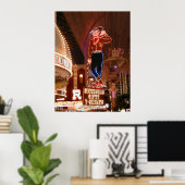 Vegas Vic Vector Grafisch Poster (Thuiskantoor)