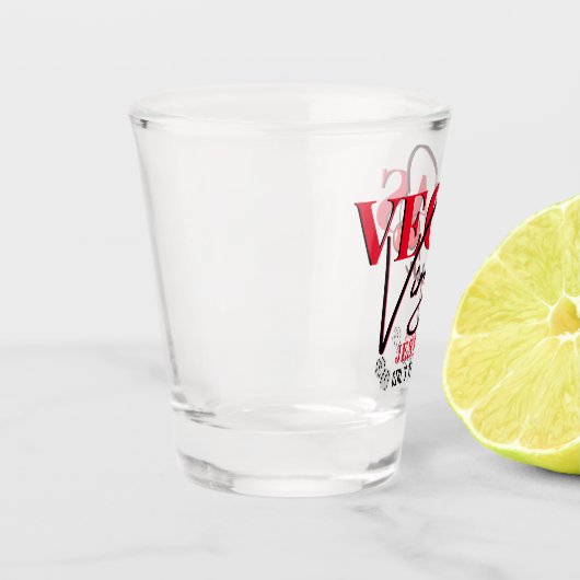 Vegas Virgin| Red Cherry Vegas 1st timer Shot Glas (Links)