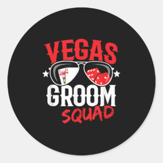 Vegas vrijgezellenfeest - Getrouwd in Vegas - Brui Ronde Sticker