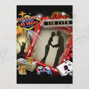 Vegas Wedding Invites Kaart
