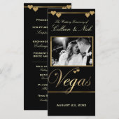 Vegas Wedding Programme Modèle (Devant / Derrière)