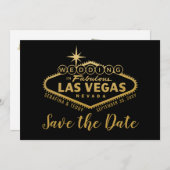 Vegas Wedding Sign Foto Save The Date (Voorkant / Achterkant)