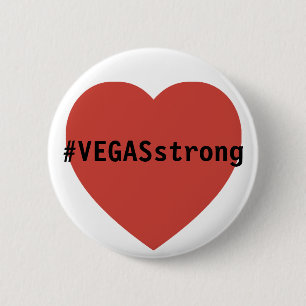 #vegasSTRONG Tribute Las Vegas Ronde Button 5,7 Cm