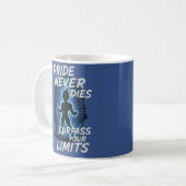 Vegeta Inspired Quote Mug – Never Give Up Energy (Devant gauche)