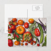 Vegetable and Herb Harvest Briefkaart (Voorkant / Achterkant)