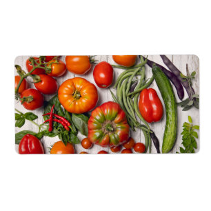 Vegetable and Herb Harvest Etiket