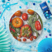 Vegetable and Herb Harvest Papieren Bordje (Feest)
