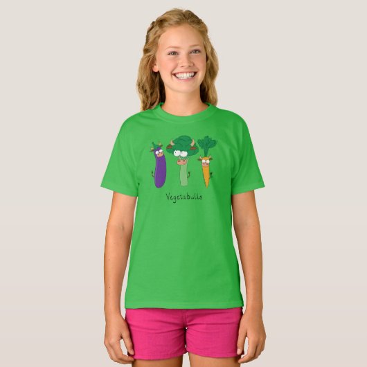 Vegetable Bulls Funny Kind's T-shirt (Voorkant volledig)
