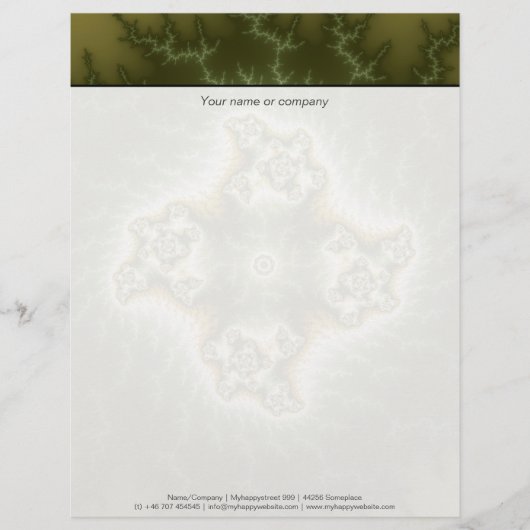 Vegetable Cell - Fractal Art Custom Briefhoofd (Voorkant)