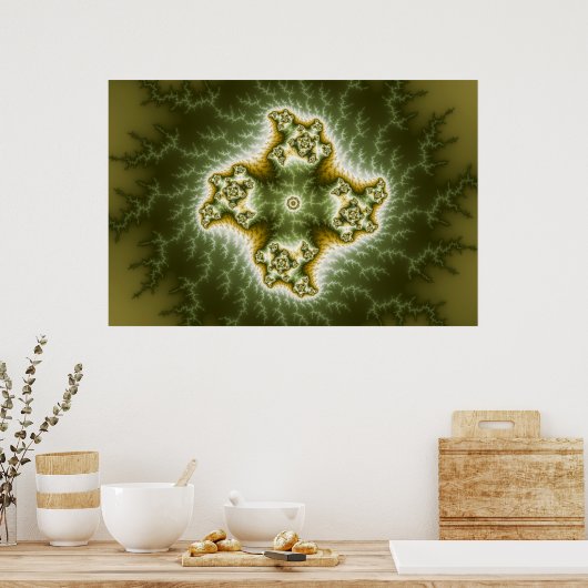 Vegetable Cell - Fractal Art Poster (Keuken)