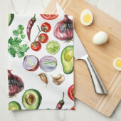 Végétable Fiesta Serviette de cuisine (Quart Plié)