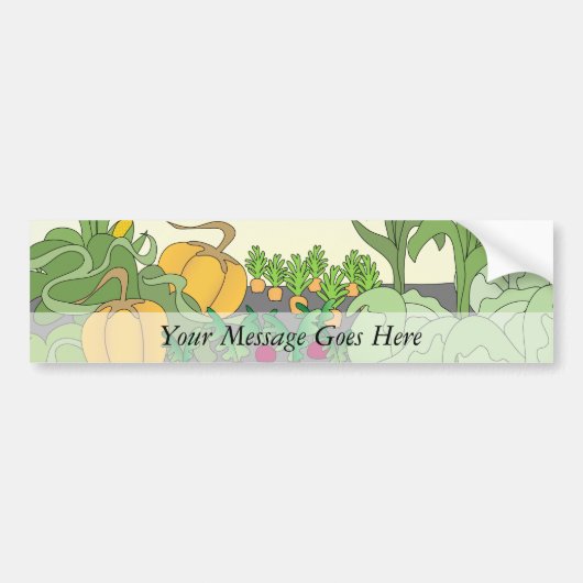 Vegetable Garden Bumpersticker (Voorkant)