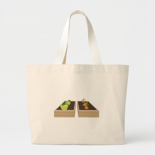 Vegetable Garden Grote Tote Bag (Voorkant)