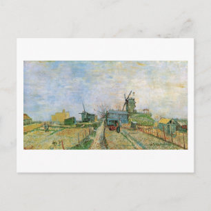 Vegetable Garden in Montmartre Van Gogh Fine Art Briefkaart
