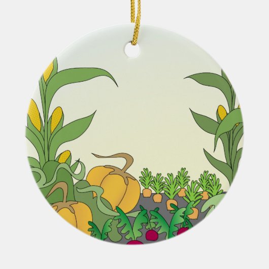 Vegetable Garden Keramisch Ornament (Voorkant)