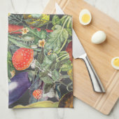 Vegetable Garden Menagerie Theedoek (Quarter Fold)