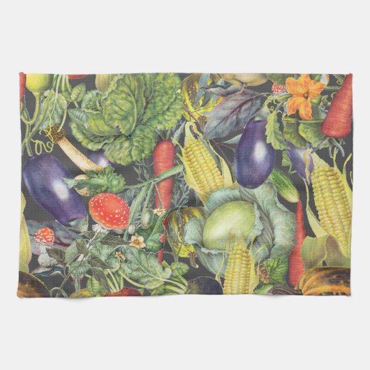 Vegetable Garden Menagerie Theedoek (Horizontaal)