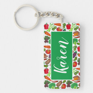 Vegetable Garden Produce Greenmarket Veggies Sleutelhanger
