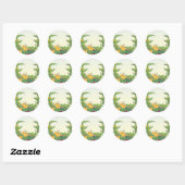 Vegetable Garden Ronde Sticker (Vel)