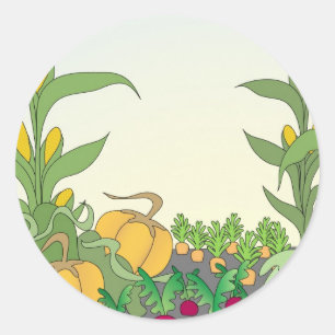 Vegetable Garden Ronde Sticker