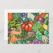 Vegetable Gardener Briefkaart (Voorkant / Achterkant)