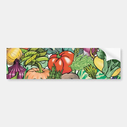 Vegetable Gardener Bumpersticker (Voorkant)