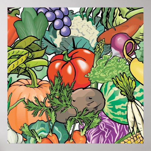 Vegetable Gardener Poster (Voorkant)